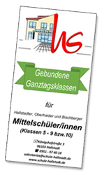 Flyer "Gebundene Ganztagsklassen" als PDF-Download